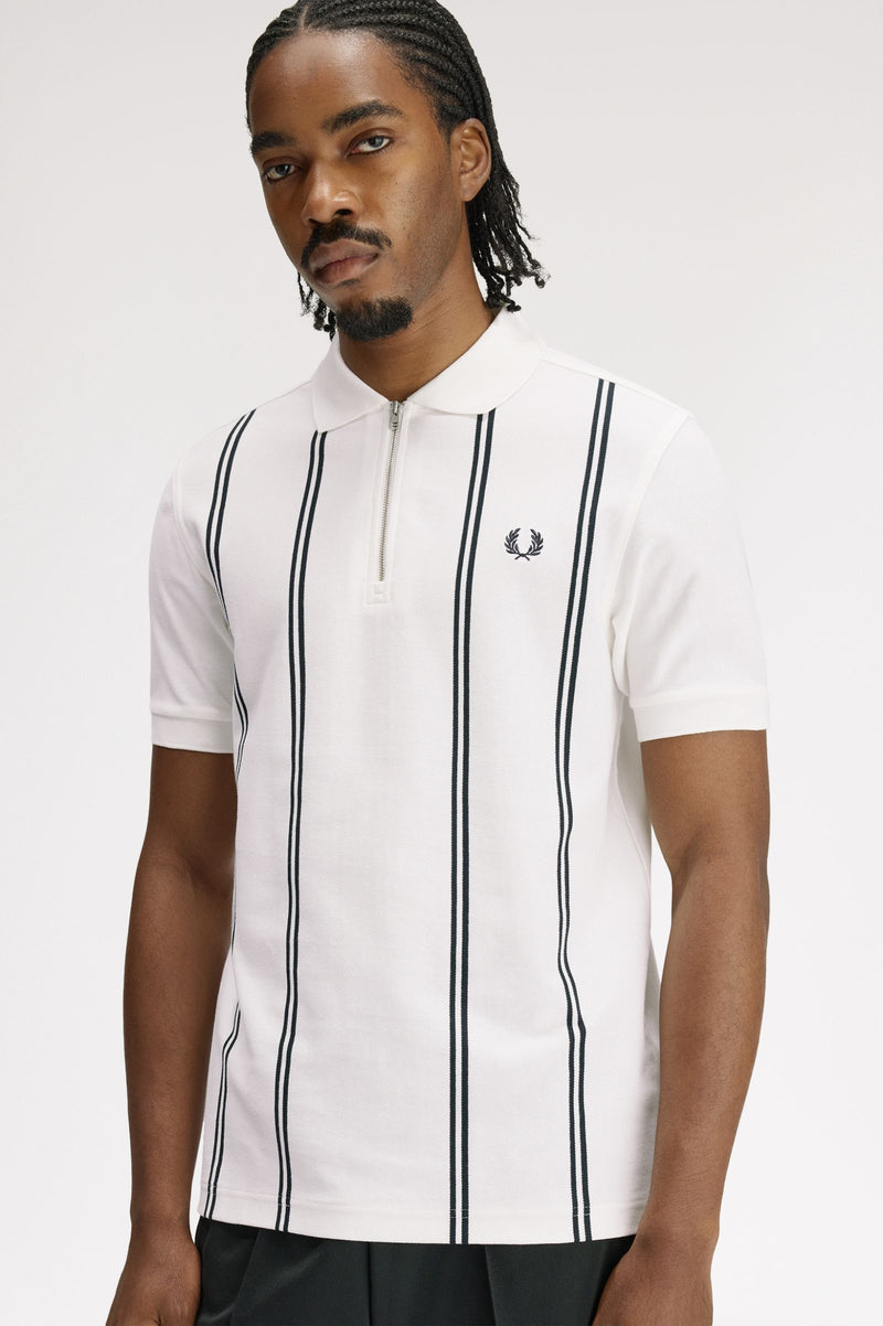 VERTICAL STRIPE POLO SHIRT