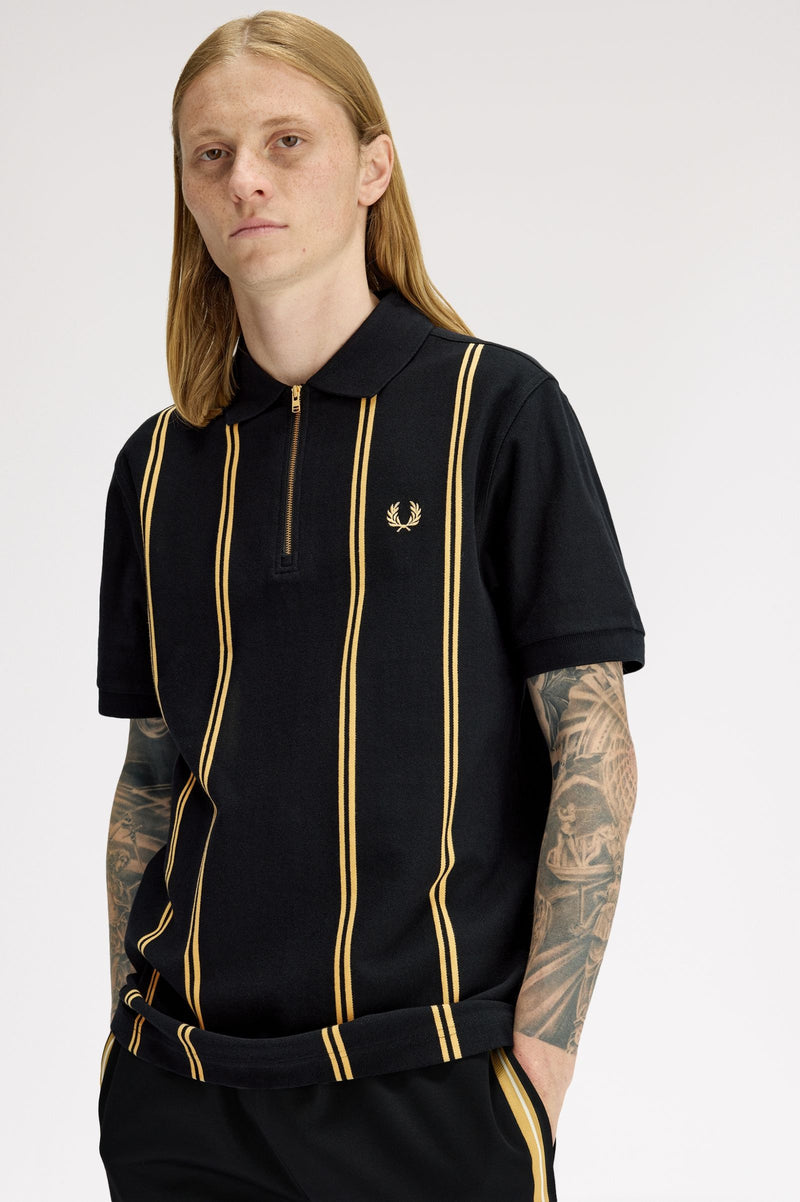VERTICAL STRIPE POLO SHIRT