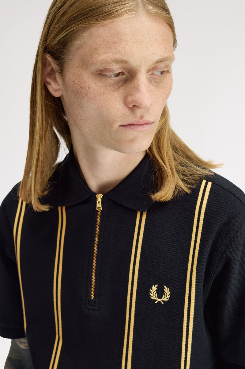 VERTICAL STRIPE POLO SHIRT