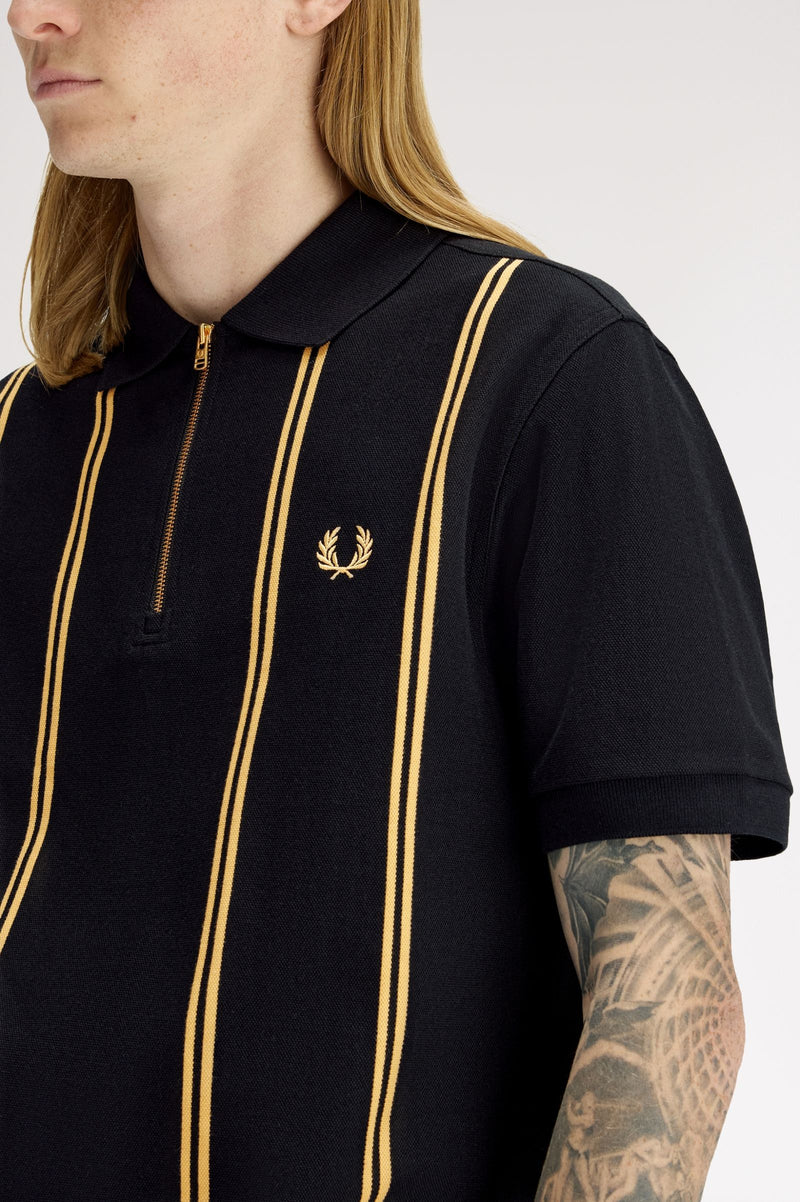 VERTICAL STRIPE POLO SHIRT