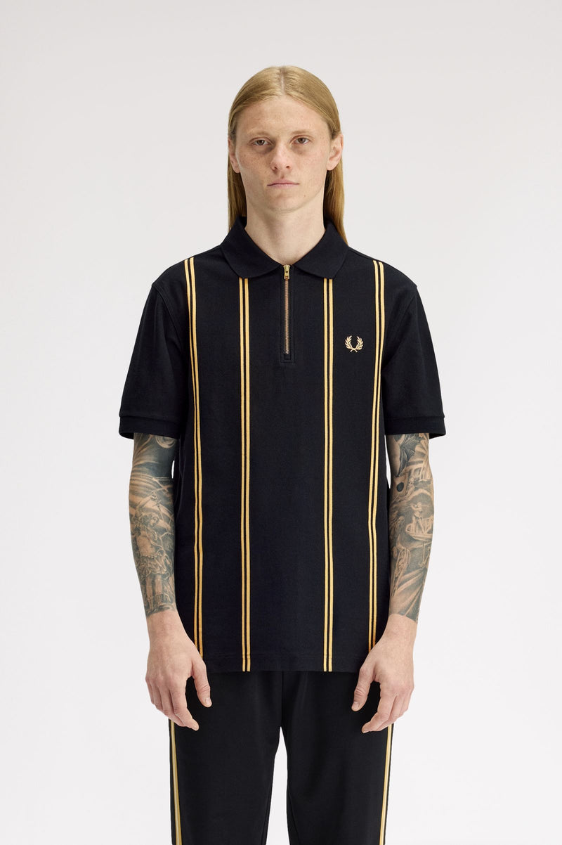 VERTICAL STRIPE POLO SHIRT