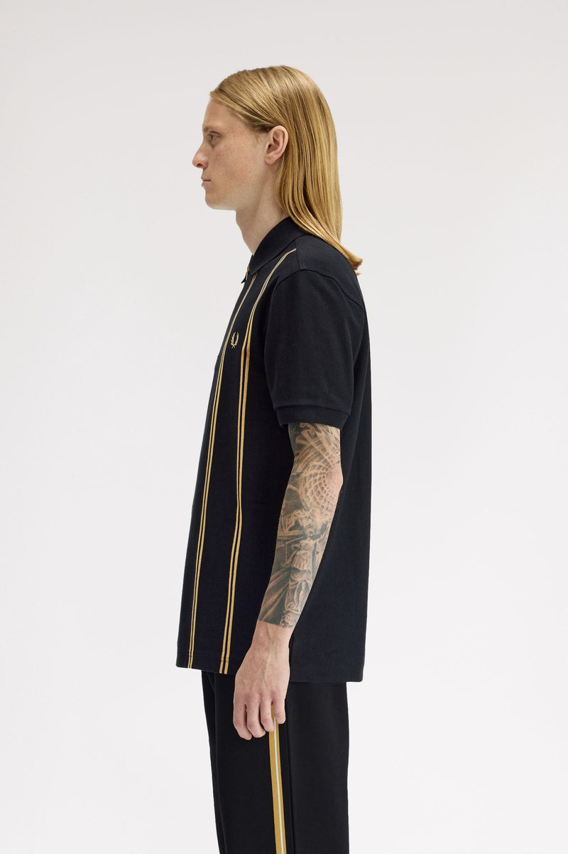 VERTICAL STRIPE POLO SHIRT