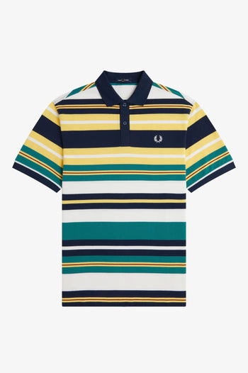 STRIPED RELAXED POLO SHIRT