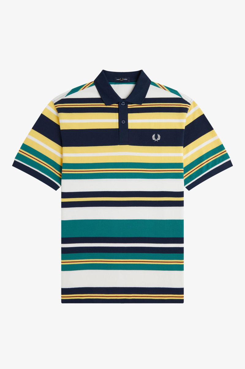 STRIPED RELAXED POLO SHIRT
