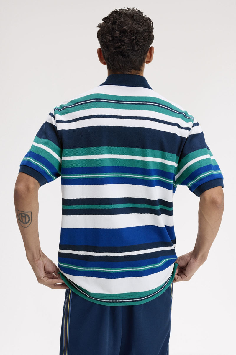 STRIPED RELAXED POLO SHIRT