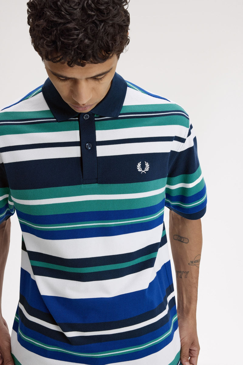 STRIPED RELAXED POLO SHIRT