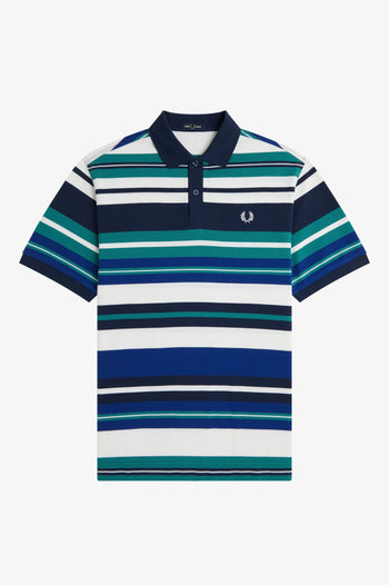 STRIPED RELAXED POLO SHIRT