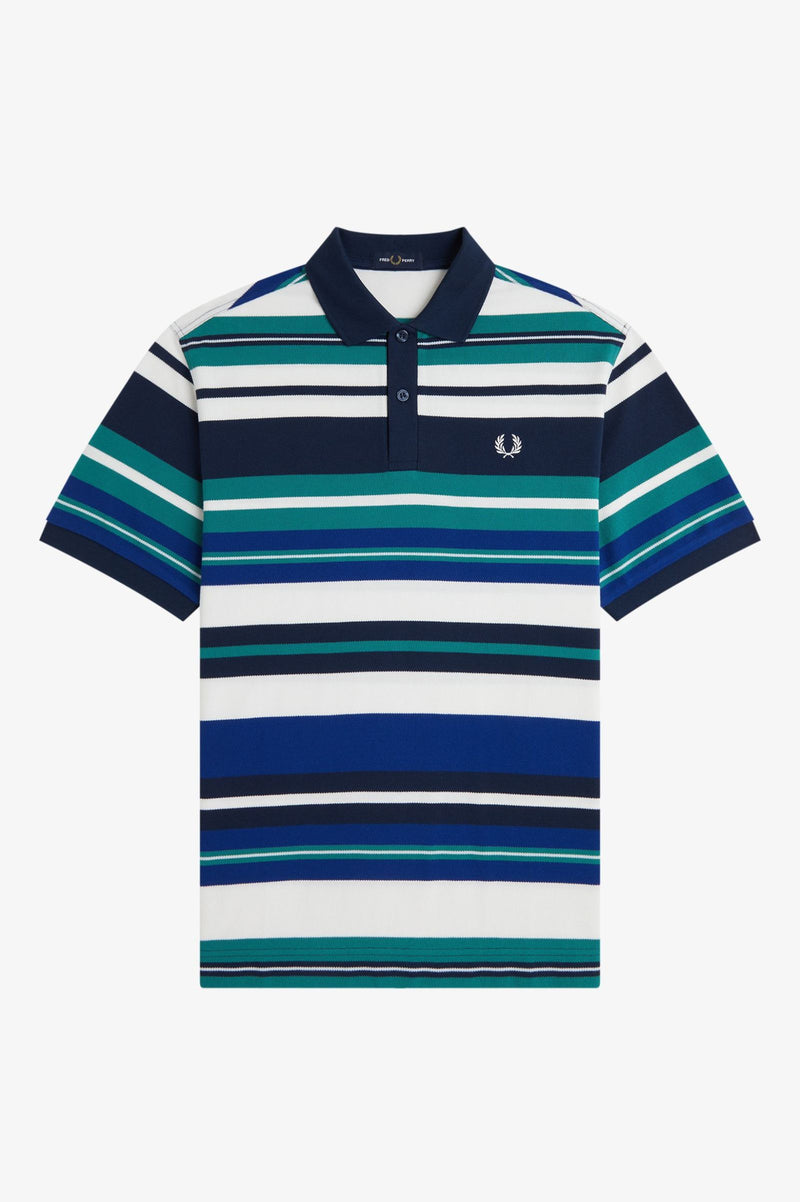 STRIPED RELAXED POLO SHIRT