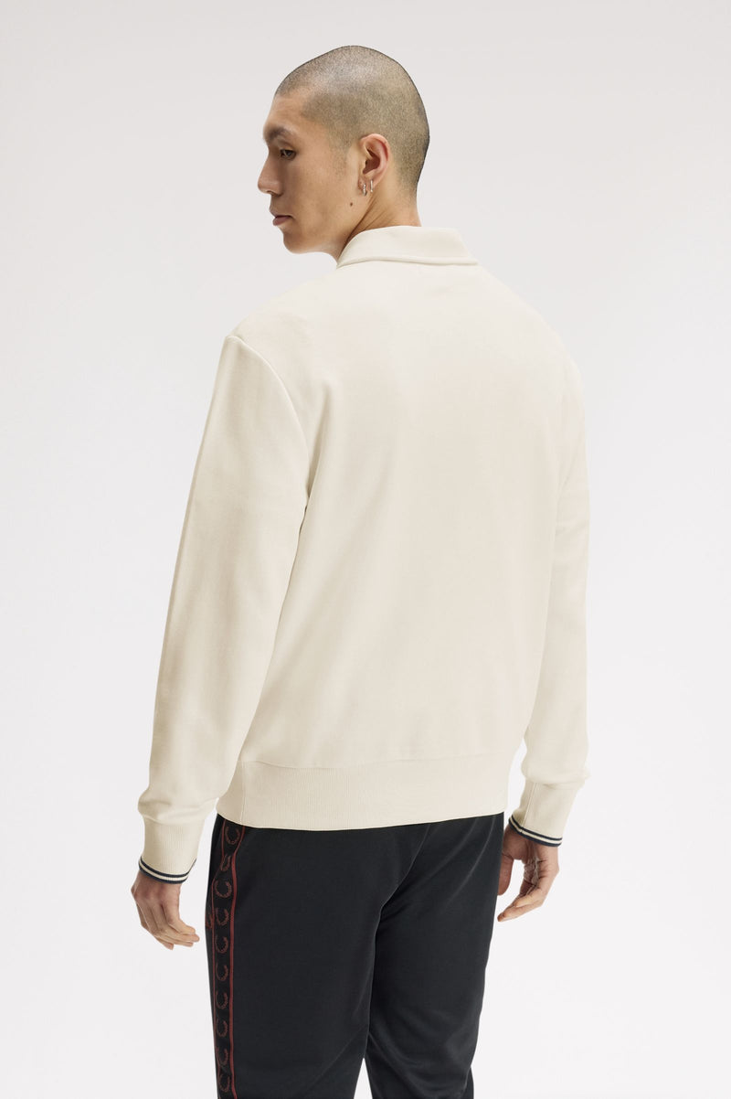 HALF ZIP COLLARED SWEATSHIRT