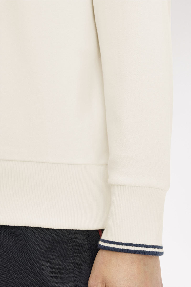 HALF ZIP COLLARED SWEATSHIRT