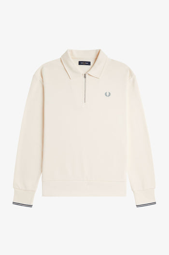 HALF ZIP COLLARED SWEATSHIRT