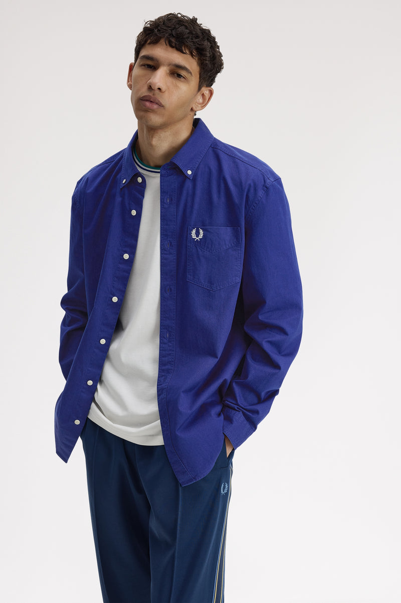 RELAXED WASHED TWILL SHIRT