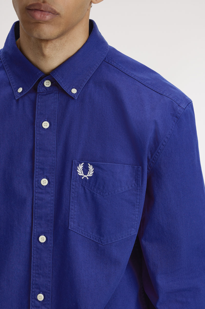RELAXED WASHED TWILL SHIRT