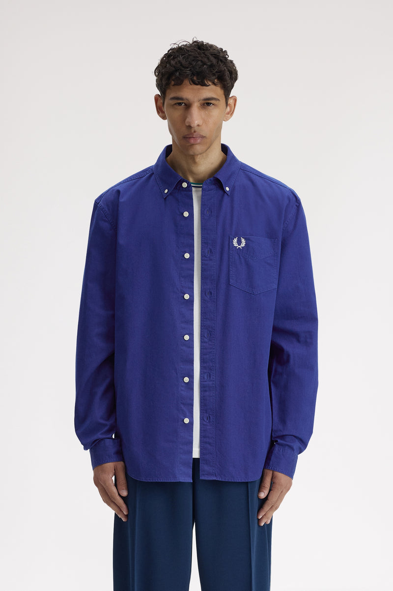 RELAXED WASHED TWILL SHIRT