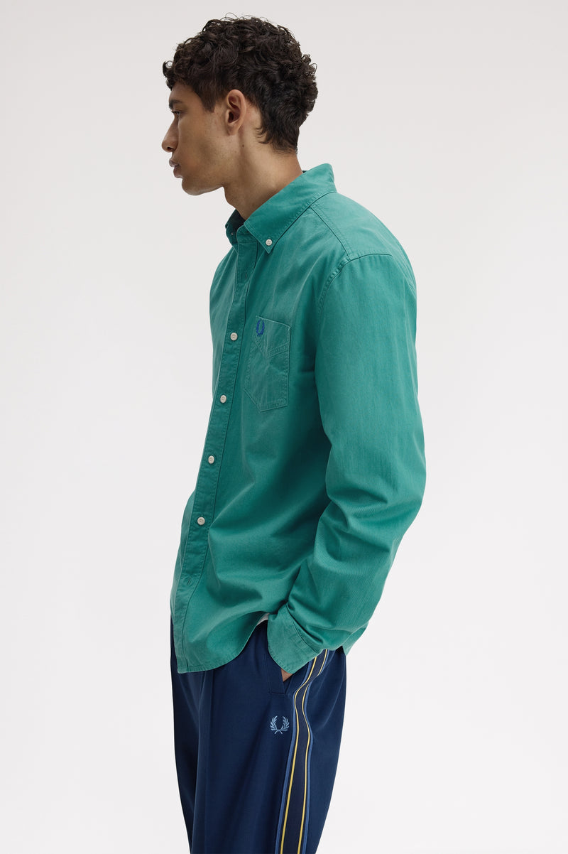 RELAXED WASHED TWILL SHIRT