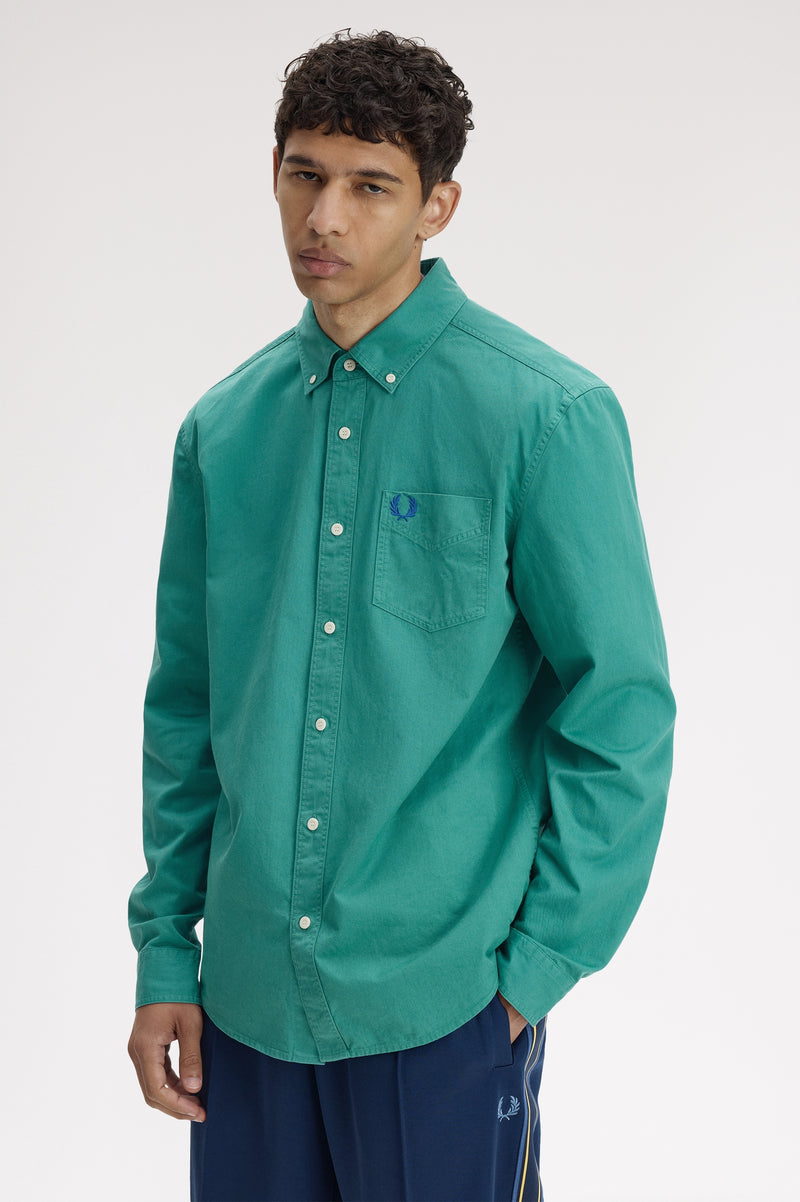 RELAXED WASHED TWILL SHIRT