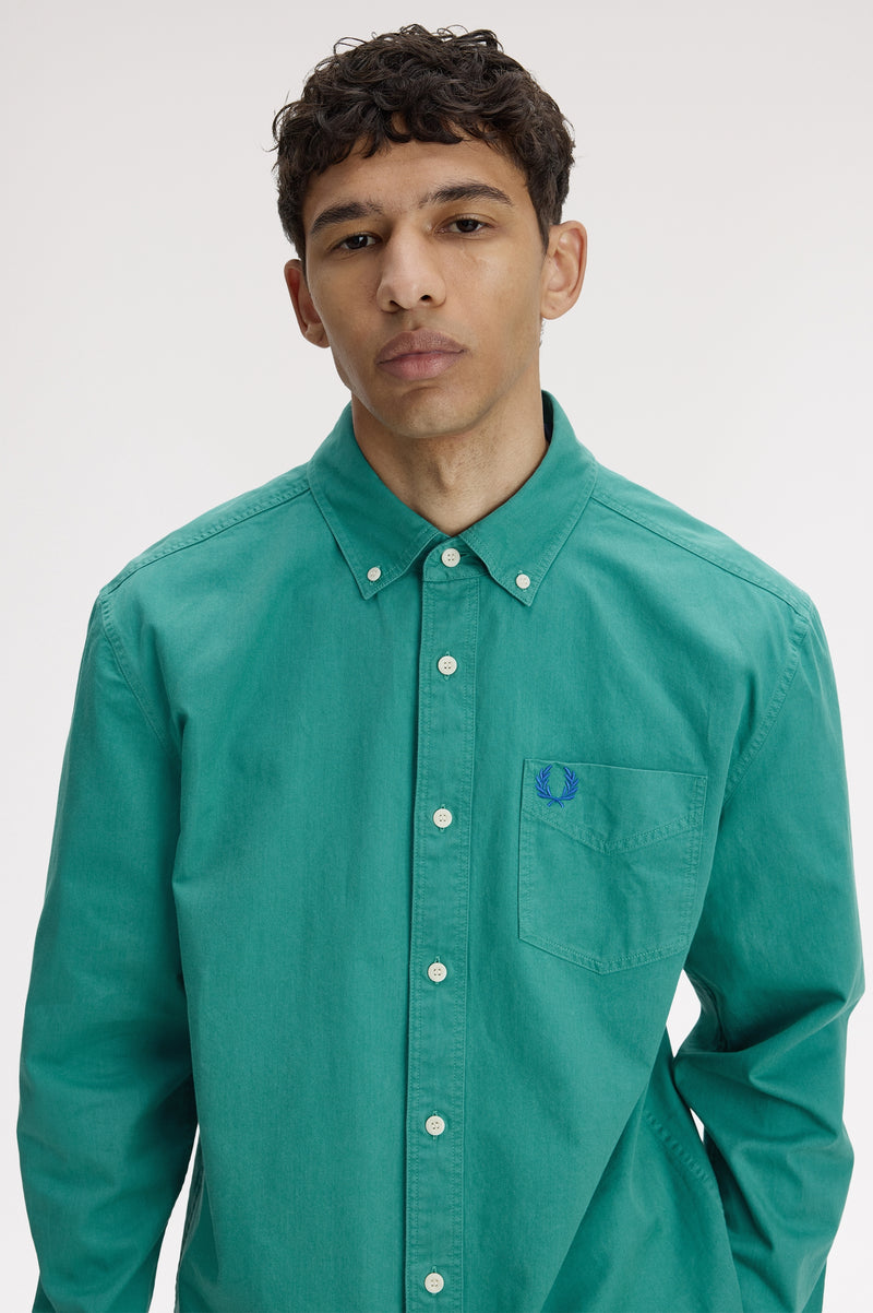 RELAXED WASHED TWILL SHIRT