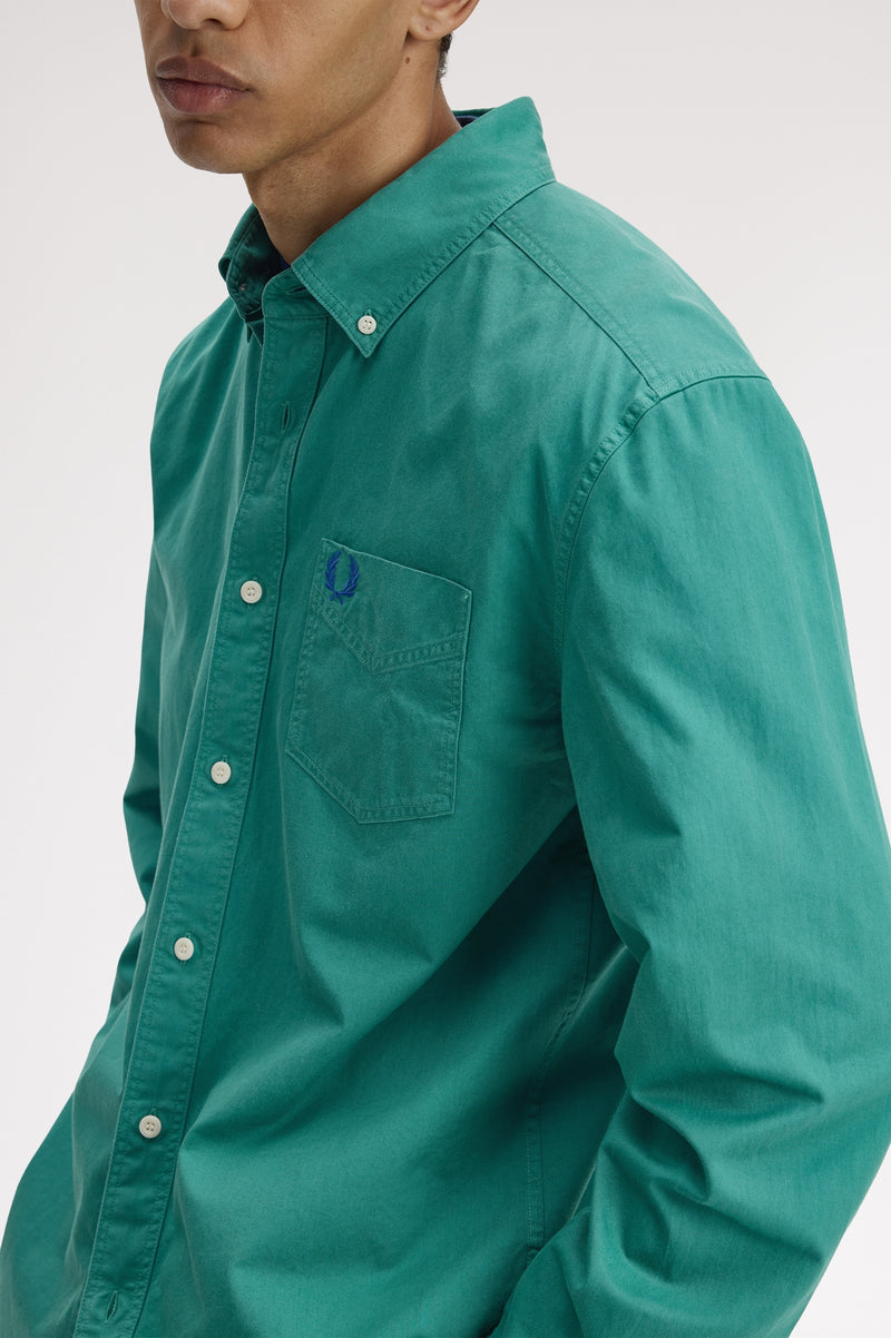 RELAXED WASHED TWILL SHIRT