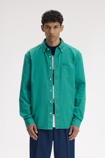 RELAXED WASHED TWILL SHIRT