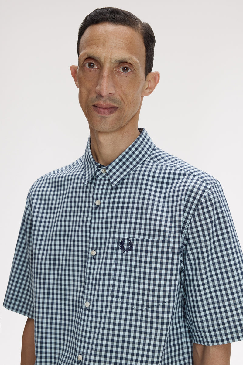 GINGHAM SHORT SLEEVE SHIRT