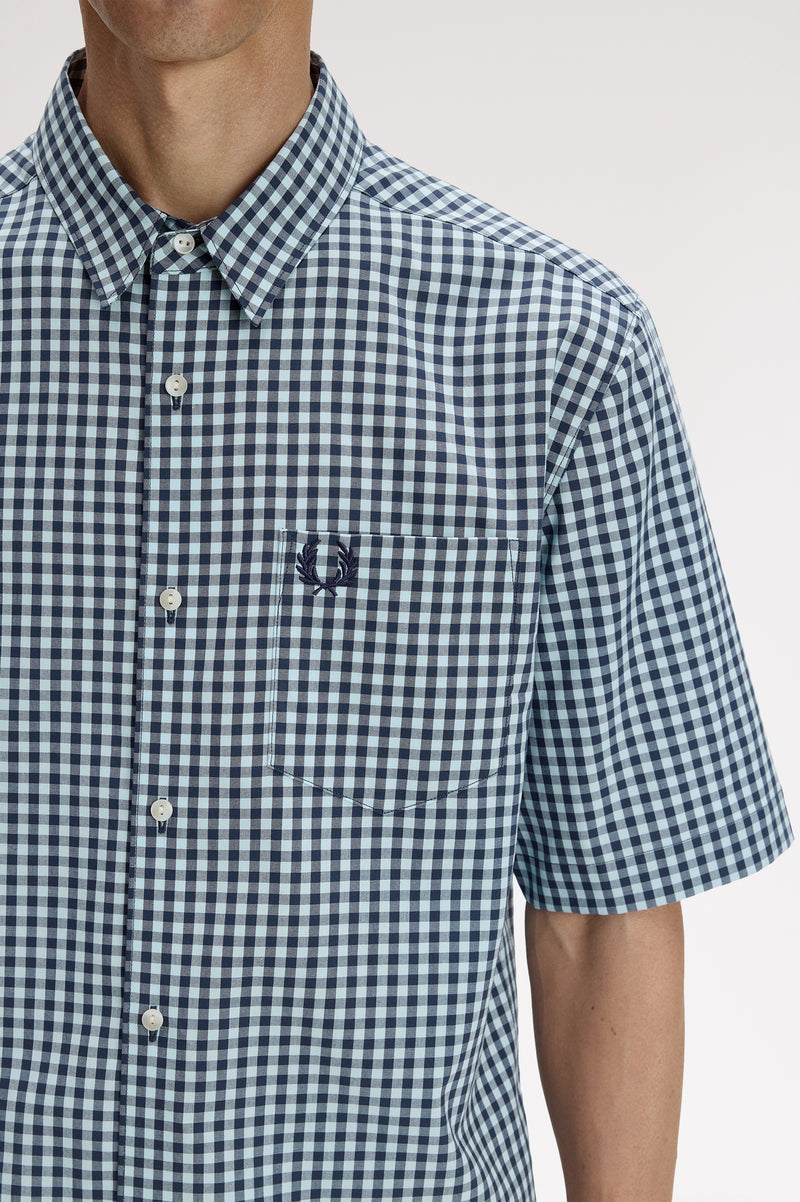 GINGHAM SHORT SLEEVE SHIRT
