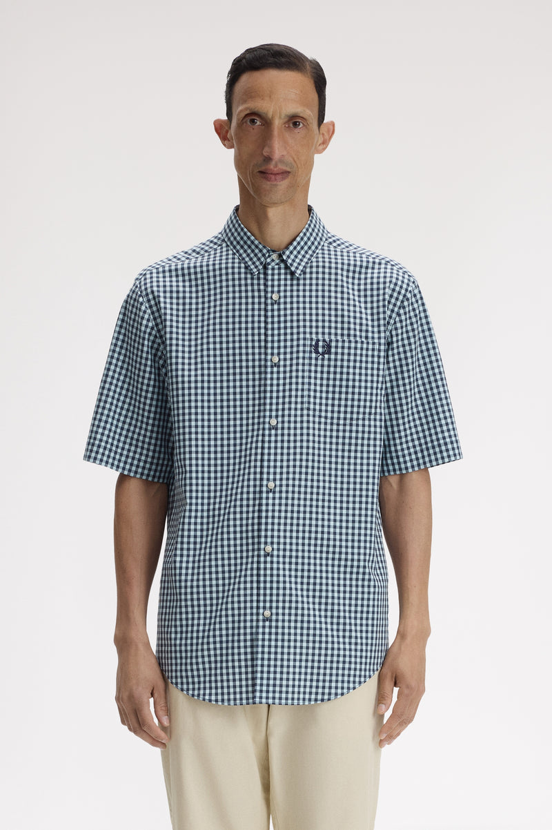 GINGHAM SHORT SLEEVE SHIRT