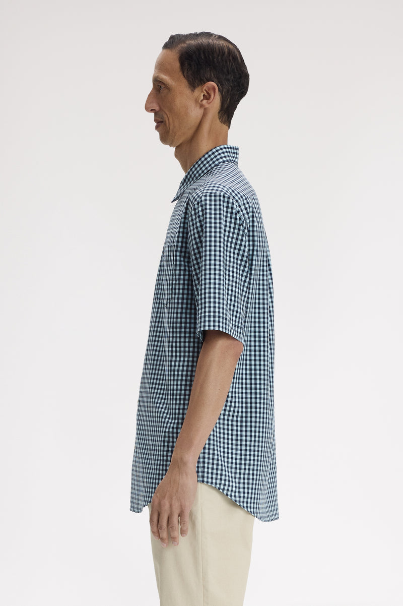 GINGHAM SHORT SLEEVE SHIRT