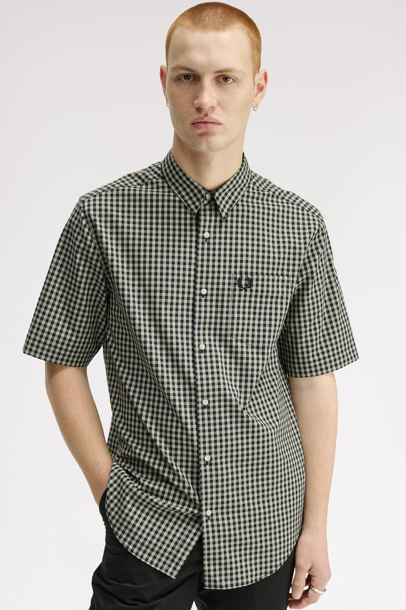 GINGHAM SHORT SLEEVE SHIRT