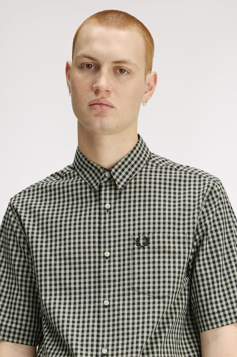 GINGHAM SHORT SLEEVE SHIRT