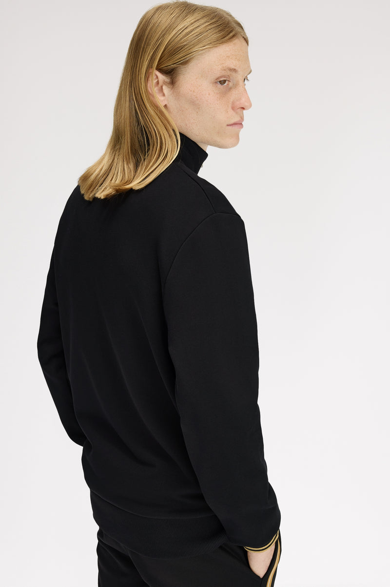 STRIPE TAPE HALF ZIP SWEATSHIR