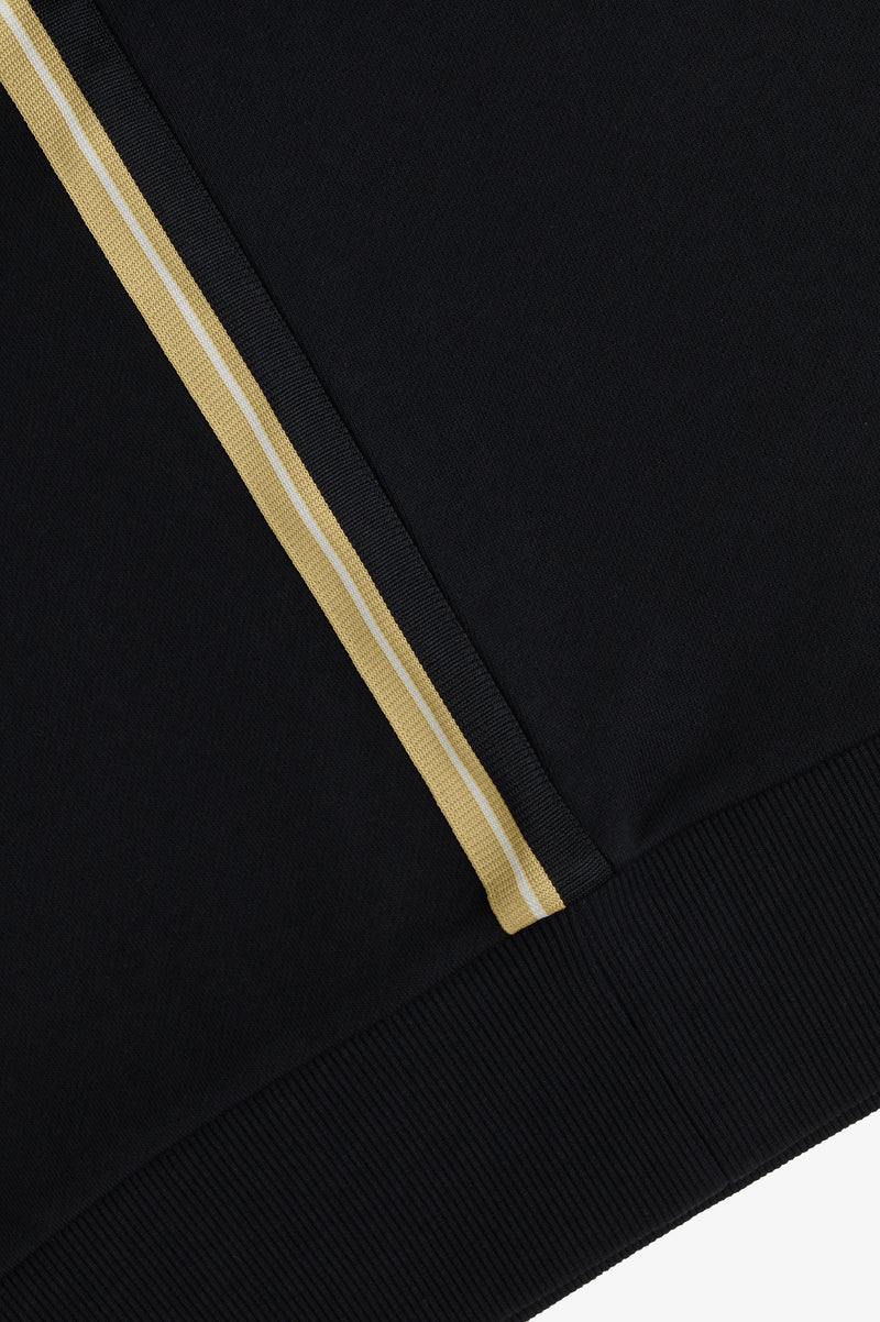 STRIPE TAPE HALF ZIP SWEATSHIR