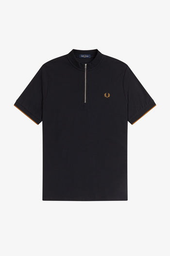 TIPPED CUFF PIQUE T-SHIRT