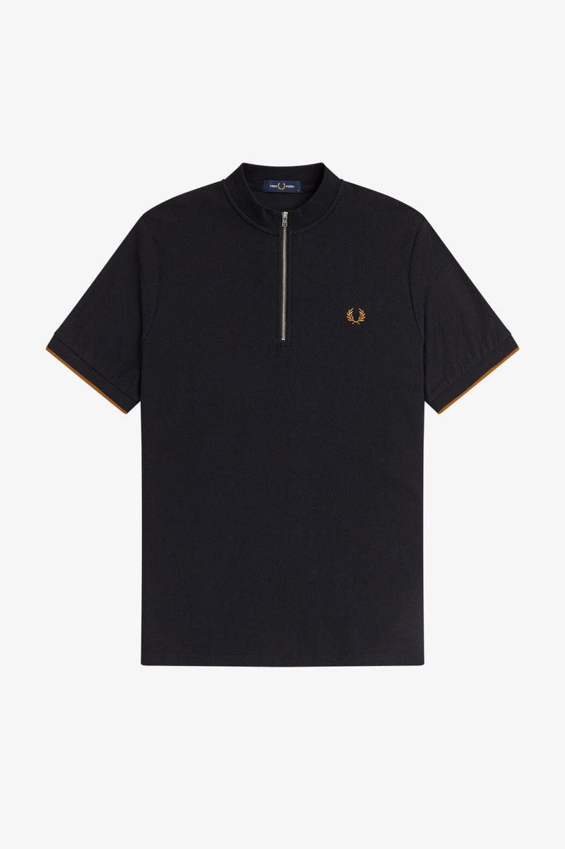 TIPPED CUFF PIQUE T-SHIRT