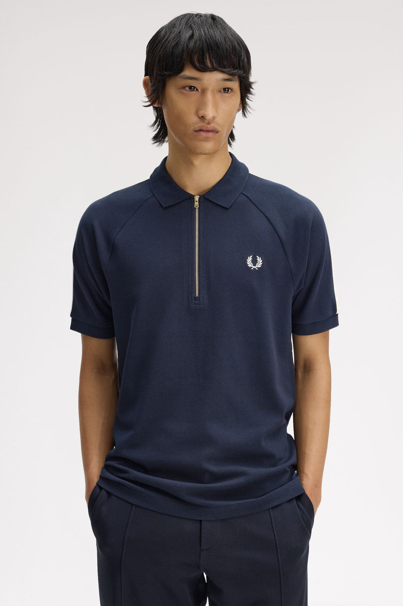 CABLE TAPED POLO SHIRT