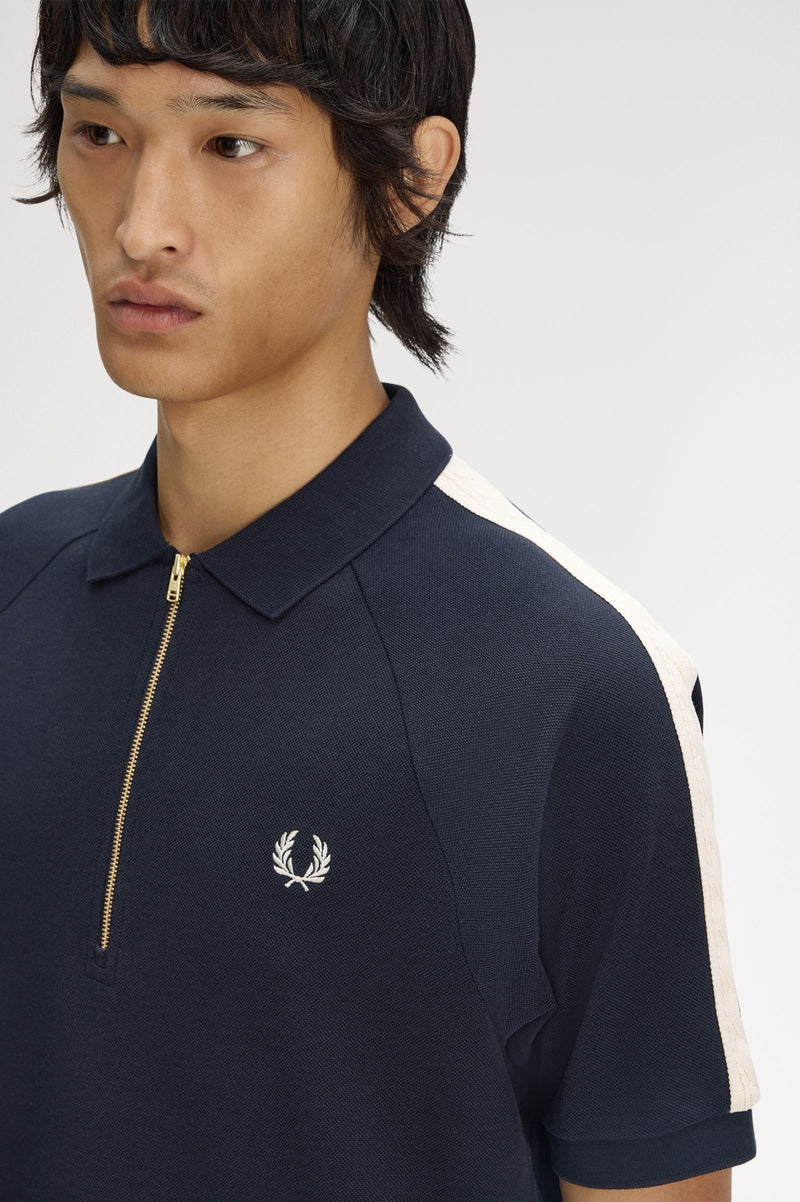 CABLE TAPED POLO SHIRT