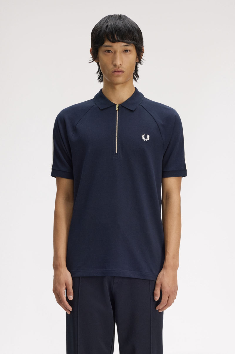 CABLE TAPED POLO SHIRT