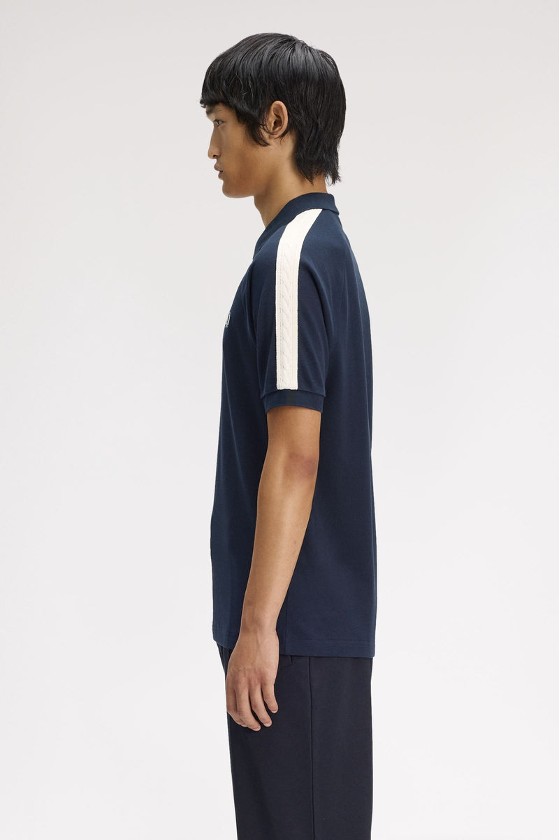 CABLE TAPED POLO SHIRT