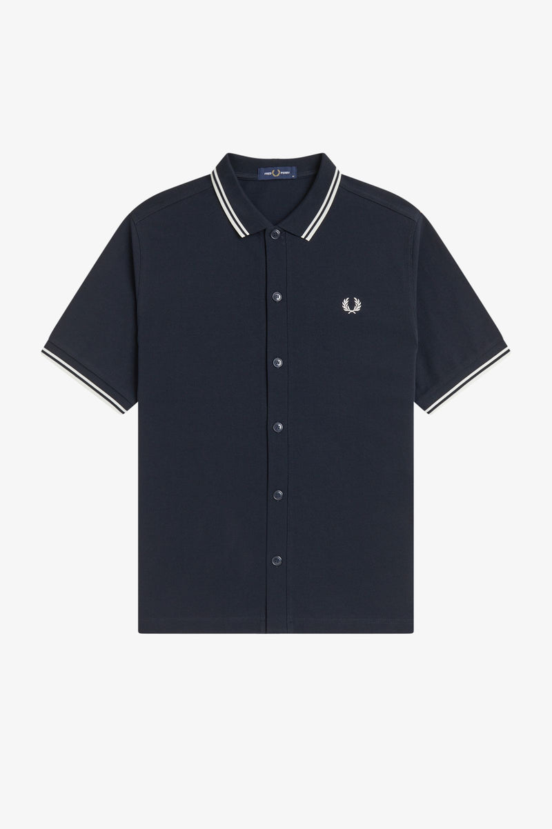 BUTTON THROUGH POLO SHIRT