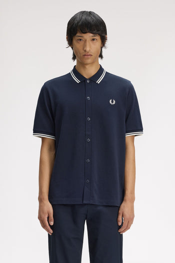 BUTTON THROUGH POLO SHIRT