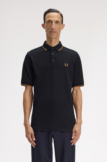 COLLAR STAND POLO SHIRT