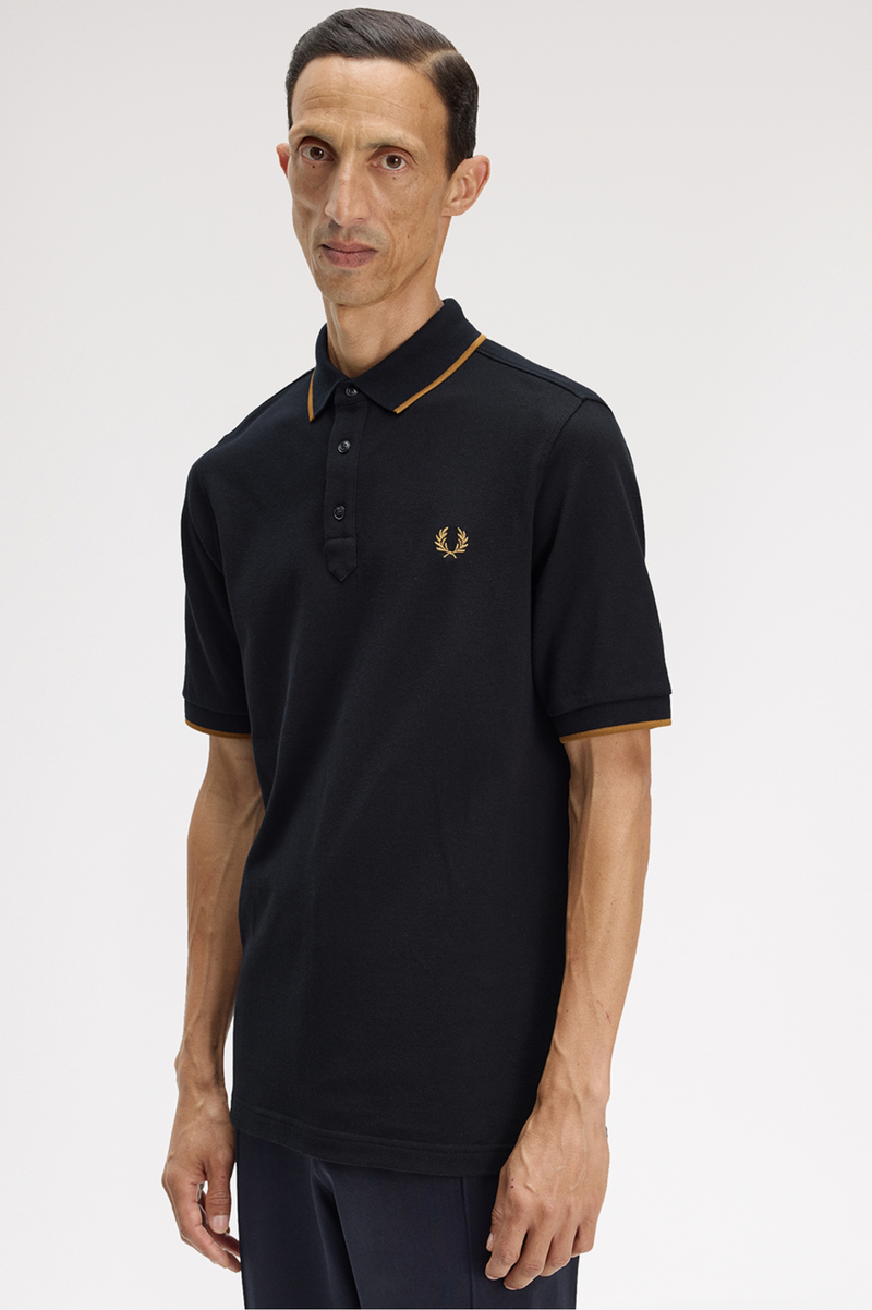 COLLAR STAND POLO SHIRT
