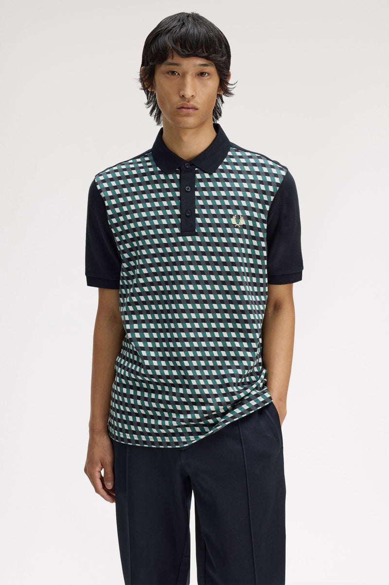 GEOMETRIC POLO SHIRT
