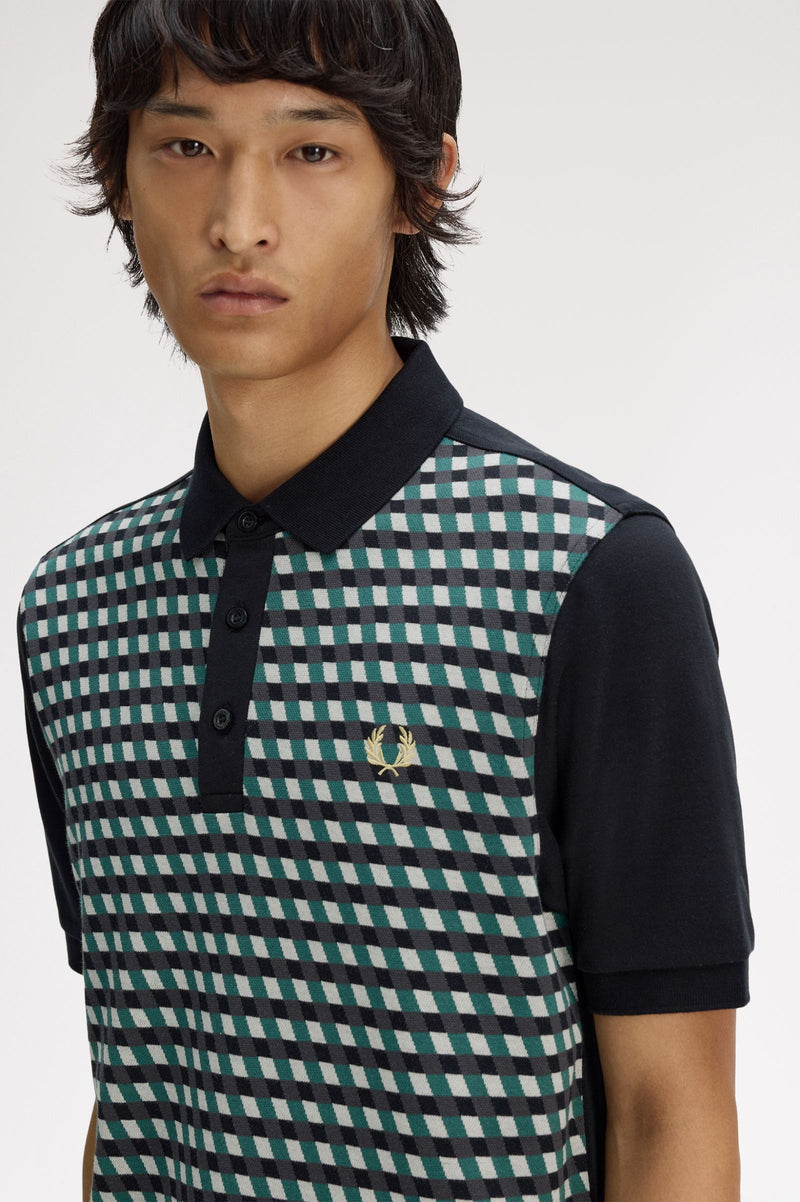 GEOMETRIC POLO SHIRT