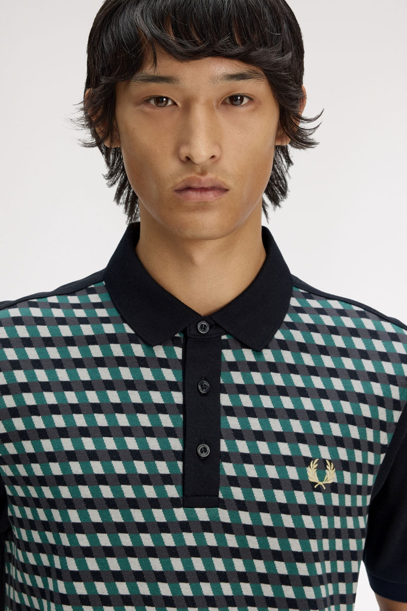 GEOMETRIC POLO SHIRT