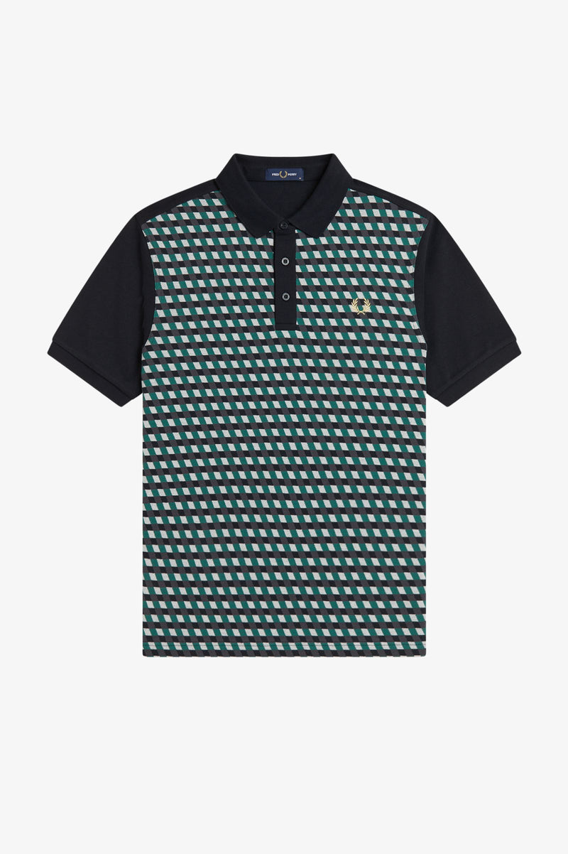 GEOMETRIC POLO SHIRT