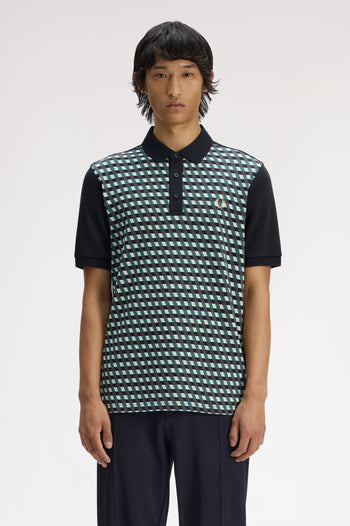 GEOMETRIC POLO SHIRT