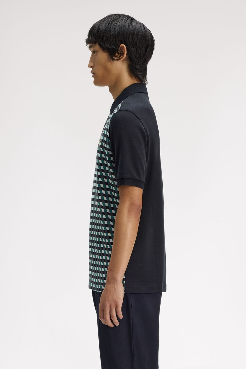 GEOMETRIC POLO SHIRT