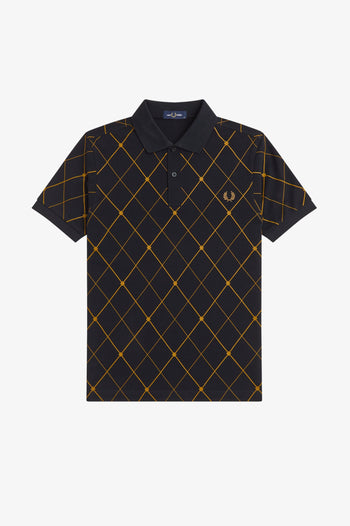 ARGYLE PRINT FRED PERRY SHIRT