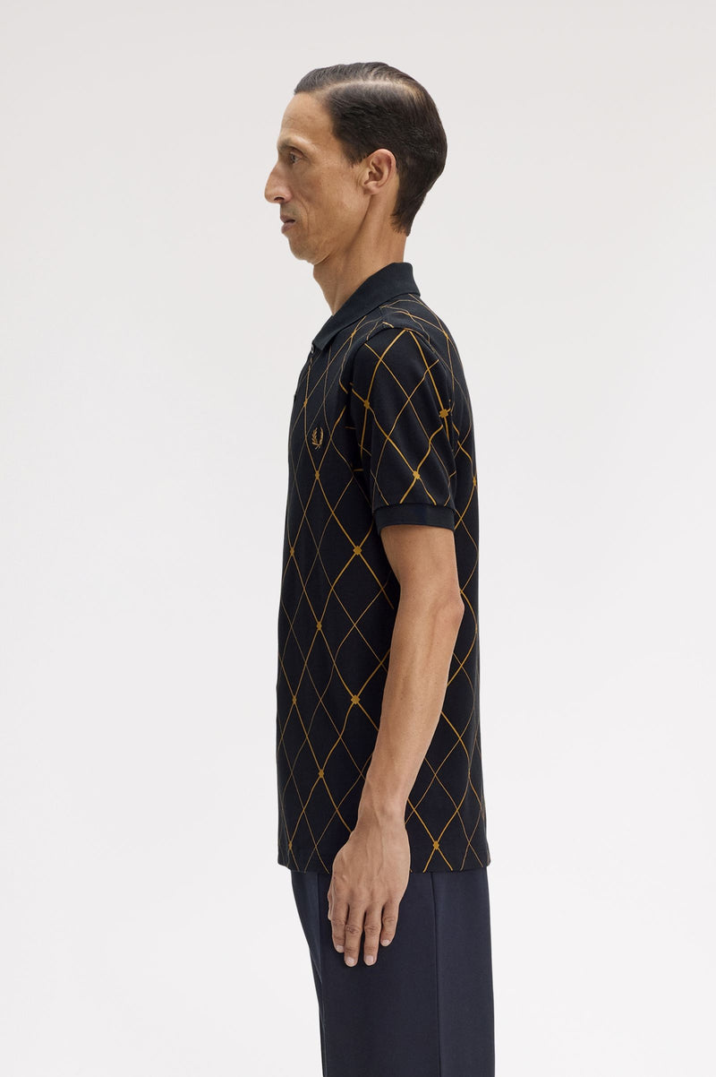 ARGYLE PRINT FRED PERRY SHIRT