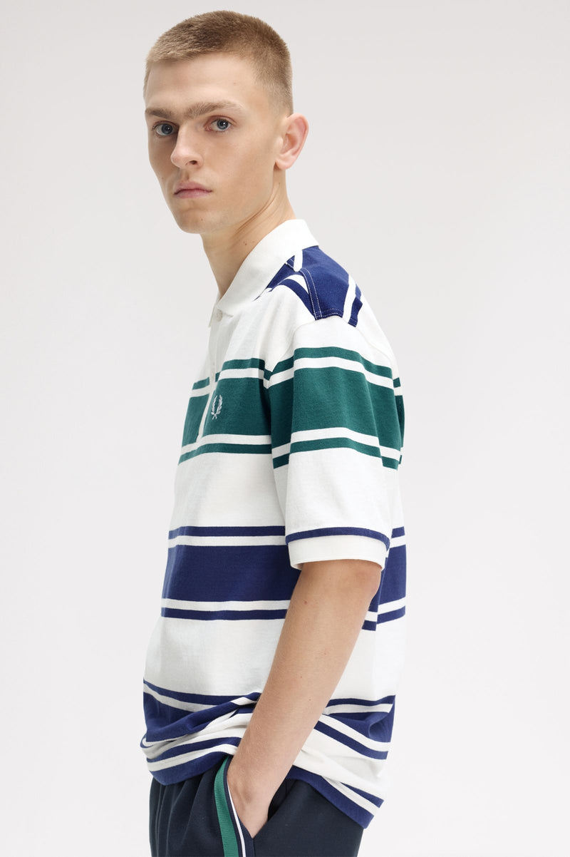 RELAXED STRIPED POLO SHIRT
